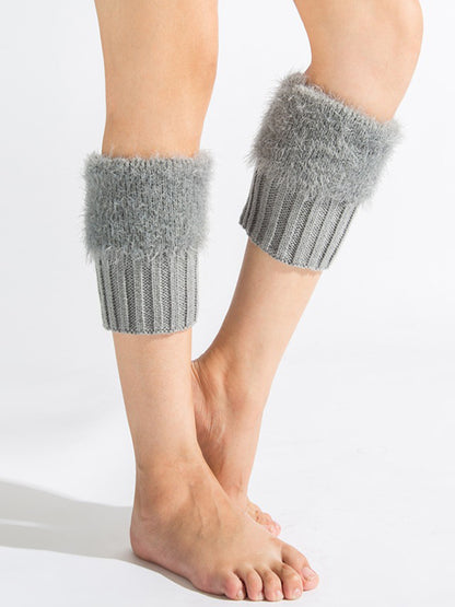 Simple Keep Warm Solid Color Leg Warmers Accessories-Homeunderwear