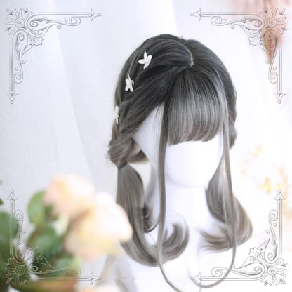 Free Shipping For Hivava Grey/Brown Lolita 45cm Daily Wig