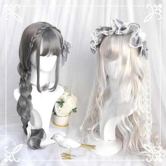 Free Shipping For Hivava Lolita Cute Girl Long Wavy Wig