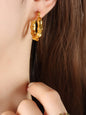 Geometric Solid Color Earrings Accessories