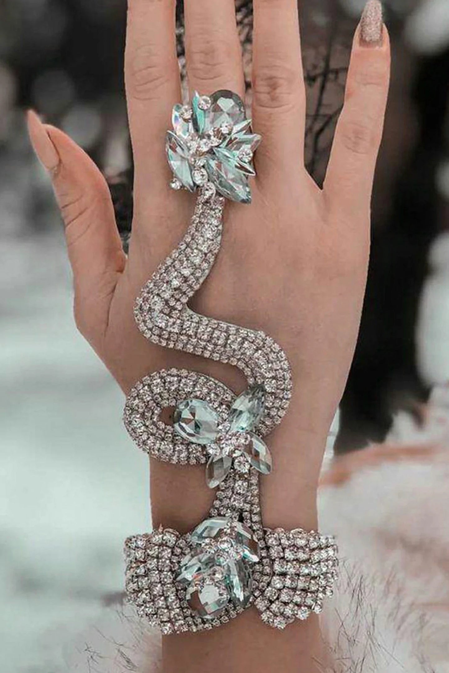 Free Shipping For Annalyssa Serpentine Diamond Bracelet