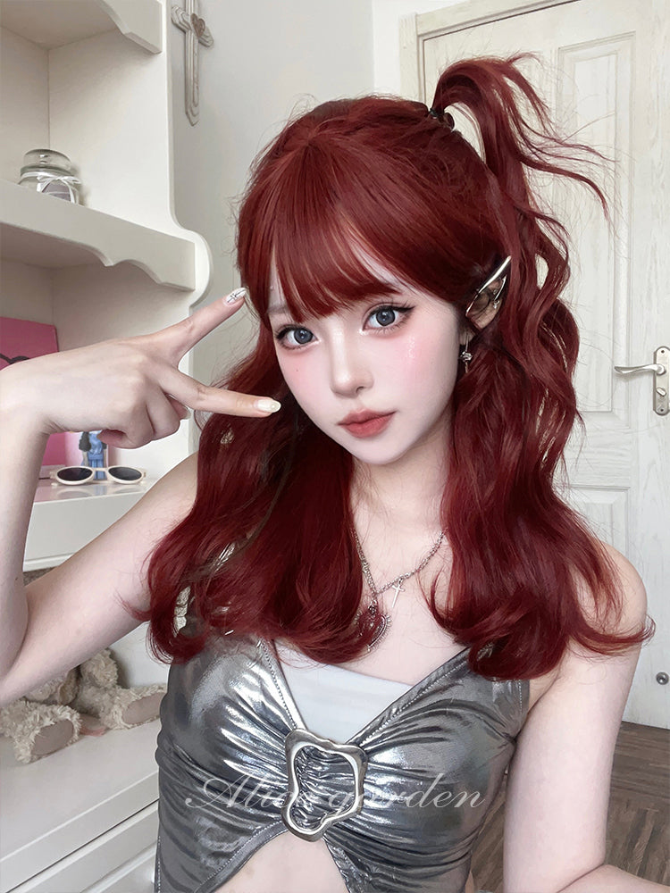 Free Shipping For Hivava Natural Red Mermaid Lolita Wig