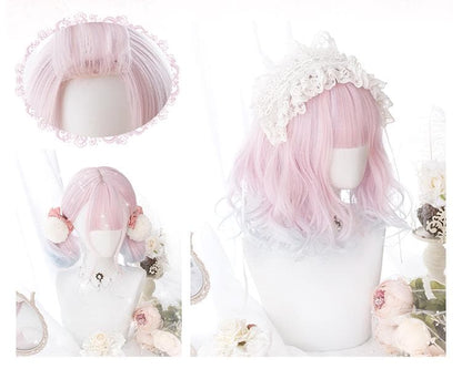 Free Shipping For Hivava Pink Pastel Gradient Short Curl Wig