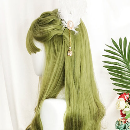 Free Shipping For Hivava Dream Green Lolita Long Curly Wig