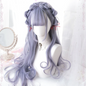 Free Shipping For Hivava Purple Daily Long Curly Wig