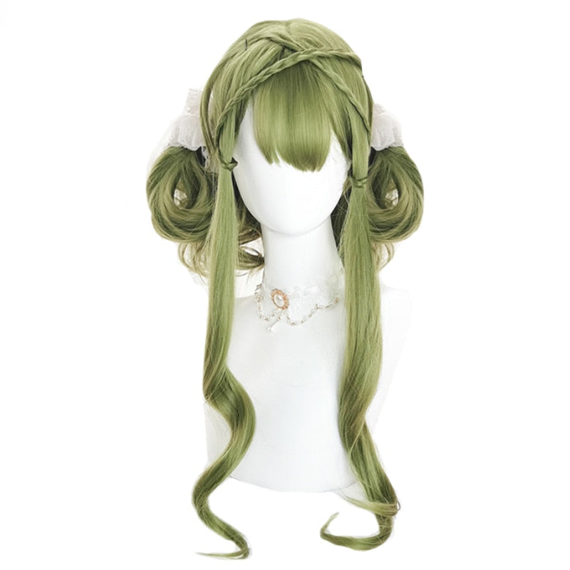 Free Shipping For Hivava Dream Green Lolita Long Curly Wig