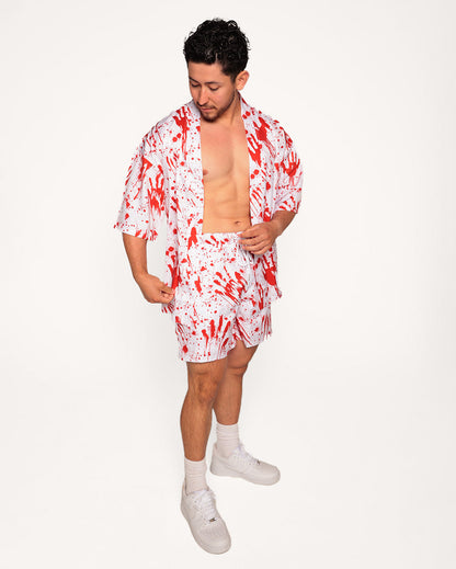 Echoes of Carnage Mens Blood Printed Shorts