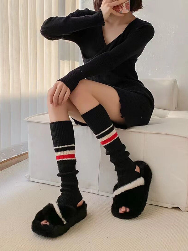 New Fashion Leisure Fashion Striped Leg Warmers Accessories-Homeundewear