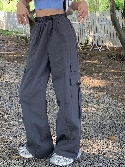 Street Parachute Wide Leg Pants