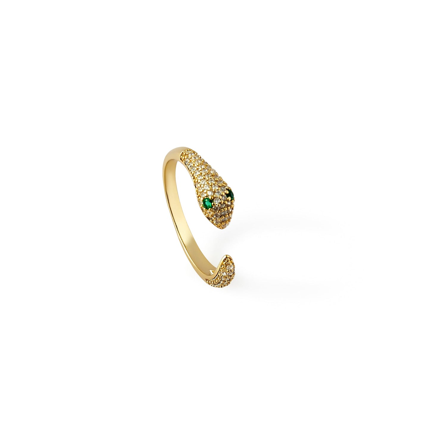 Free Shipping For Golden Plated Golden Snake Ring