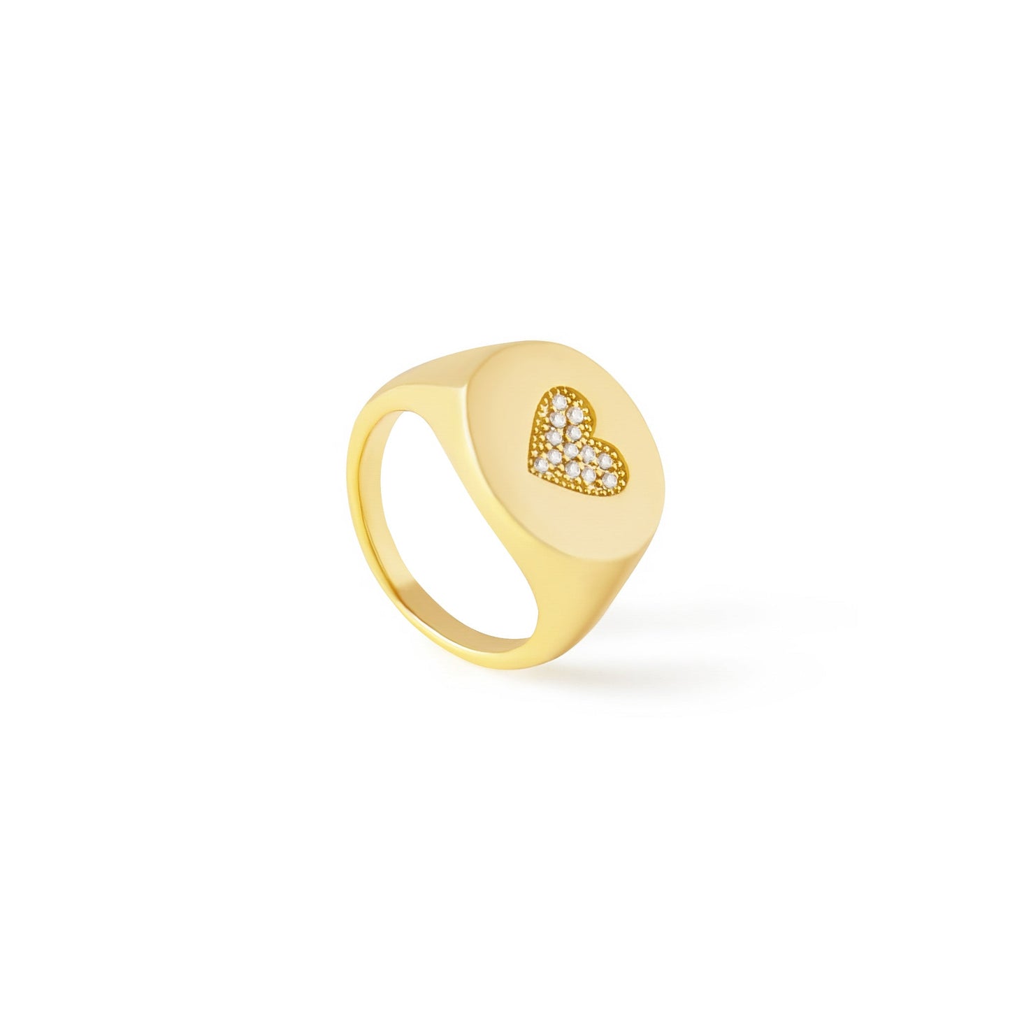 Free Shipping For Golden Plated Love Ring