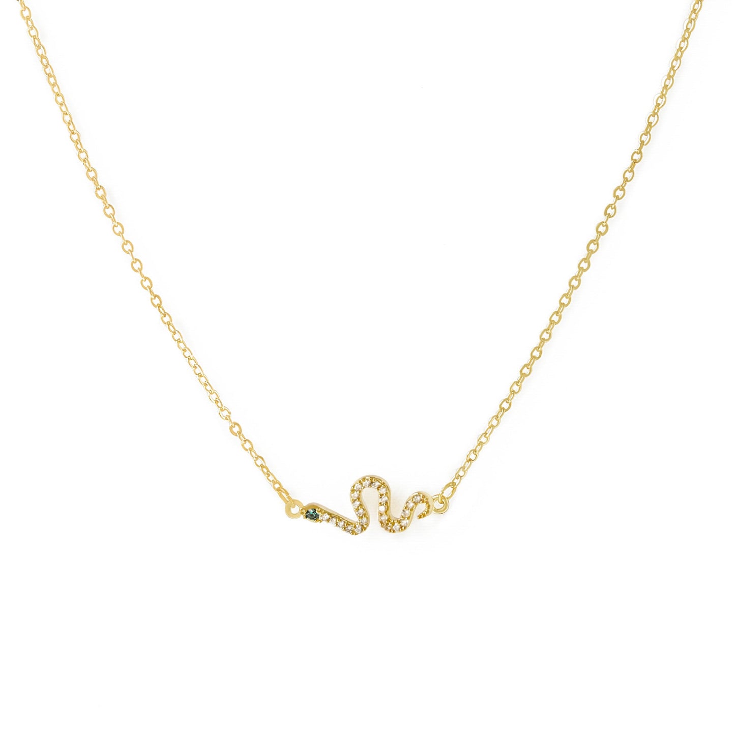 Free Shipping For Golden Plated Snake Necklace