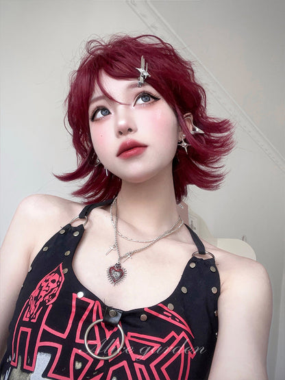 Free Shipping For Hivava Casual Series Short Red Punk Wig