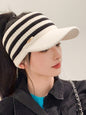 New Fashion Casual Weave Contrast Color Striped Jacquard Solid Color Hats&Caps-Homeundewear