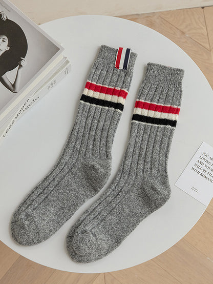 Fashion Breathable Striped Socks Accessories-Homeunderwear