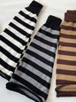 Urban Flared Striped Leg Warmers Accessories-Homeunderwear