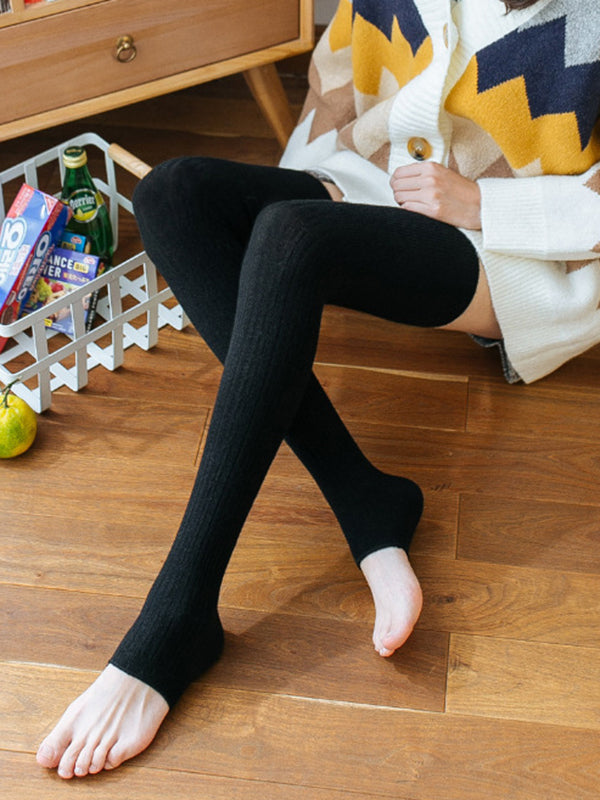 New Fashion Casual Skinny Keep Warm Solid Color Leg Warmers Accessories-Homeundewear