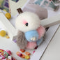 Mink Fur Bunny Bag Charm Keychain Plush Toy Car Keyring Accessory