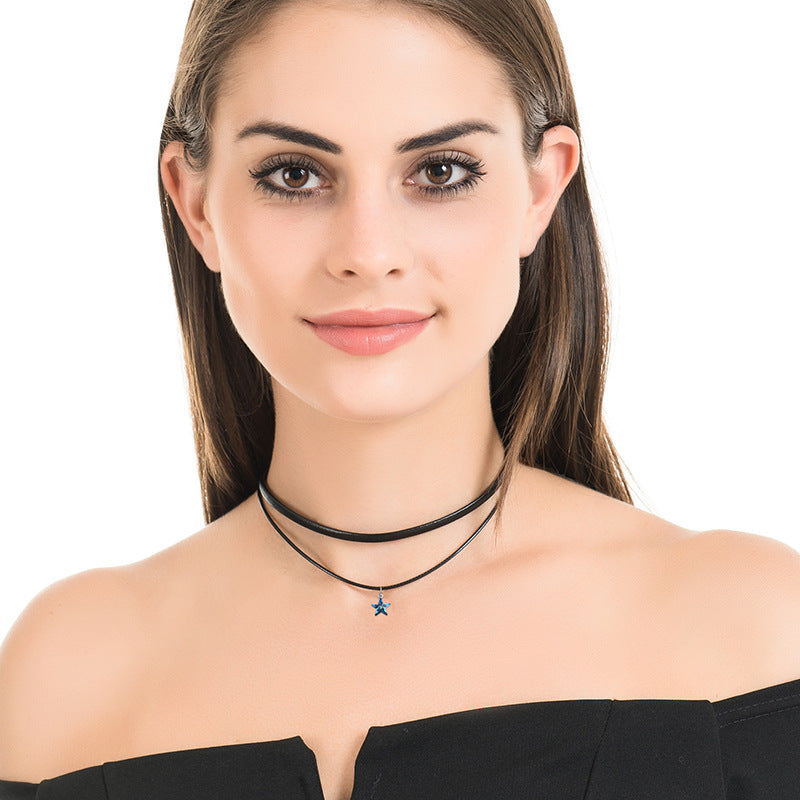 Austrian Crystal Pendant Choker