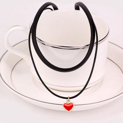 Heart Shape Pendant Choker