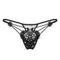 Sexy Tassel Sexy Transparent Thin Lace Edge Pearl Open File Embroidered Thong