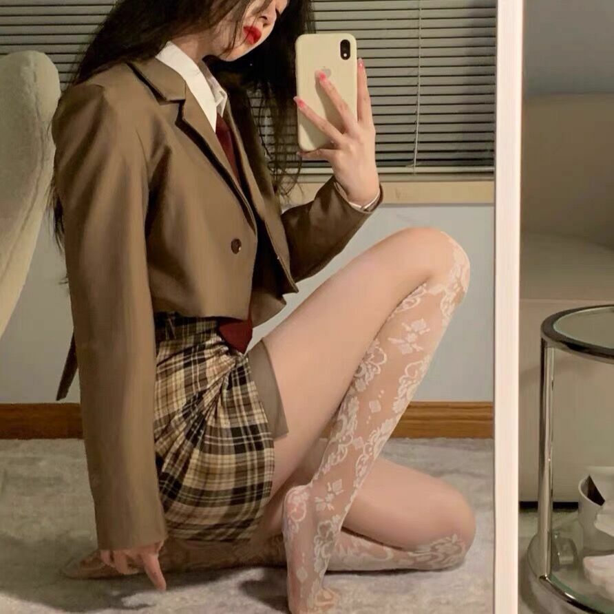 Jacquard Sexy Lolita Socks JK Versatile Pantyhose