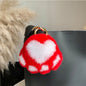 Real Rabbit Fur Pompom Ball Keychain Handbag Charms Cute Gift Idea Car Accessory