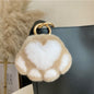 Real Rabbit Fur Pompom Ball Keychain Handbag Charms Cute Gift Idea Car Accessory