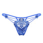 Sexy Tassel Sexy Transparent Thin Lace Edge Pearl Open File Embroidered Thong