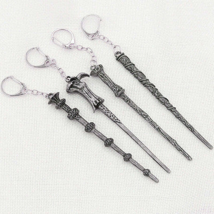 Alloy Ornament Magic Wand Key Ring