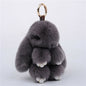 Fur Keychain Handbag Charm 14cm Real Rabbit Furry Flurry Pompom Car Decoration