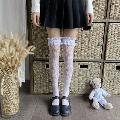 Sexy Underwear   Lace Knee Socks Lolita Calf Socks JK Lace Mid Tube Socks