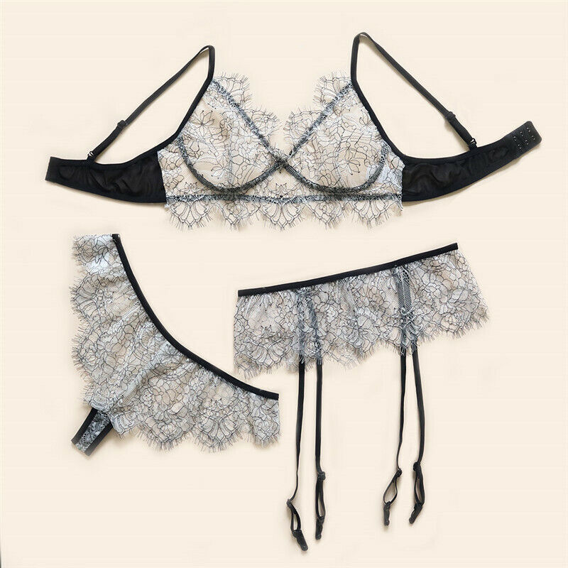 Sexy Lingerie Sexy Lace Garter Three Piece Nightdress