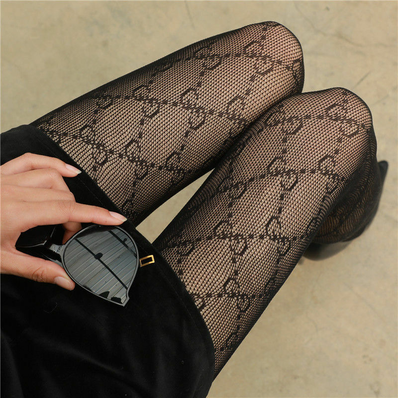 Lace Mesh  Bottomed Stockings Double G Sexy Pantyhose Female JK Silk Stockings