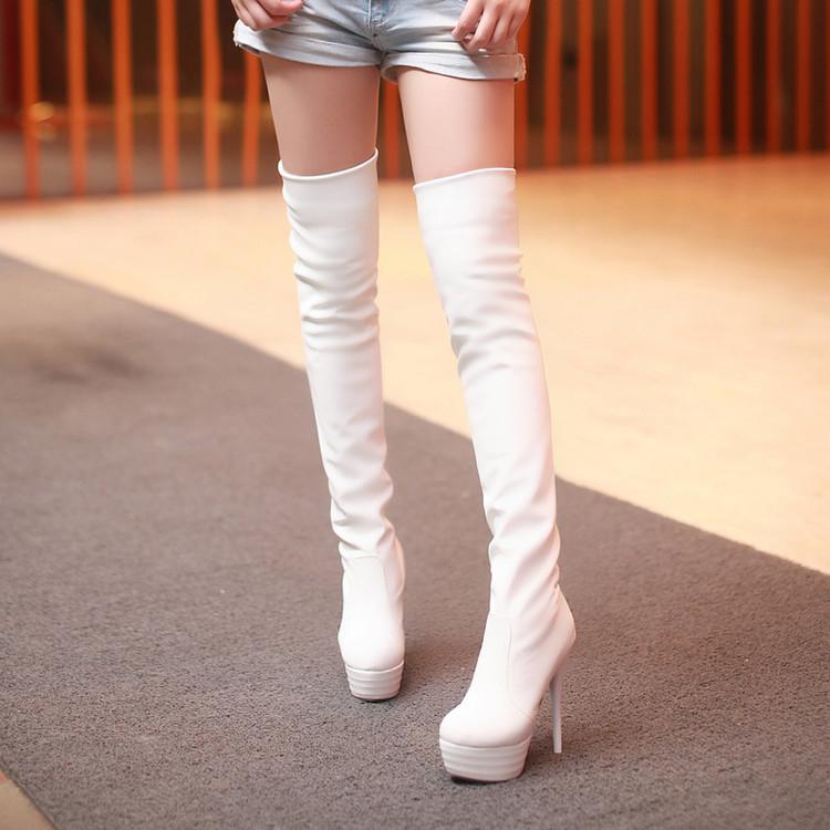 High Heel Over Knee High Boots