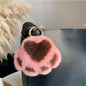 Real Rabbit Fur Pompom Ball Keychain Handbag Charms Cute Gift Idea Car Accessory