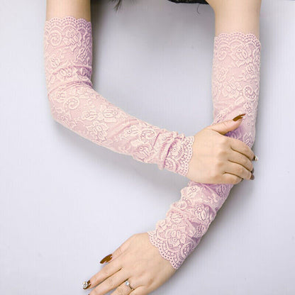 Original 7 Colors Lace Hollow Embroidered Sleevelet Accessories