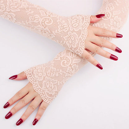 Original 7 Colors Lace Hollow Embroidered Sleevelet Accessories