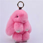 Fur Keychain Handbag Charm 14cm Real Rabbit Furry Flurry Pompom Car Decoration