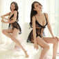 Lace Suspender Tulle Sexy Temptation Mesh Pajama Perspective Suit