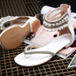 Beading Rhinestone Thong Women's Flat Flops Sandals-Homeunderwear