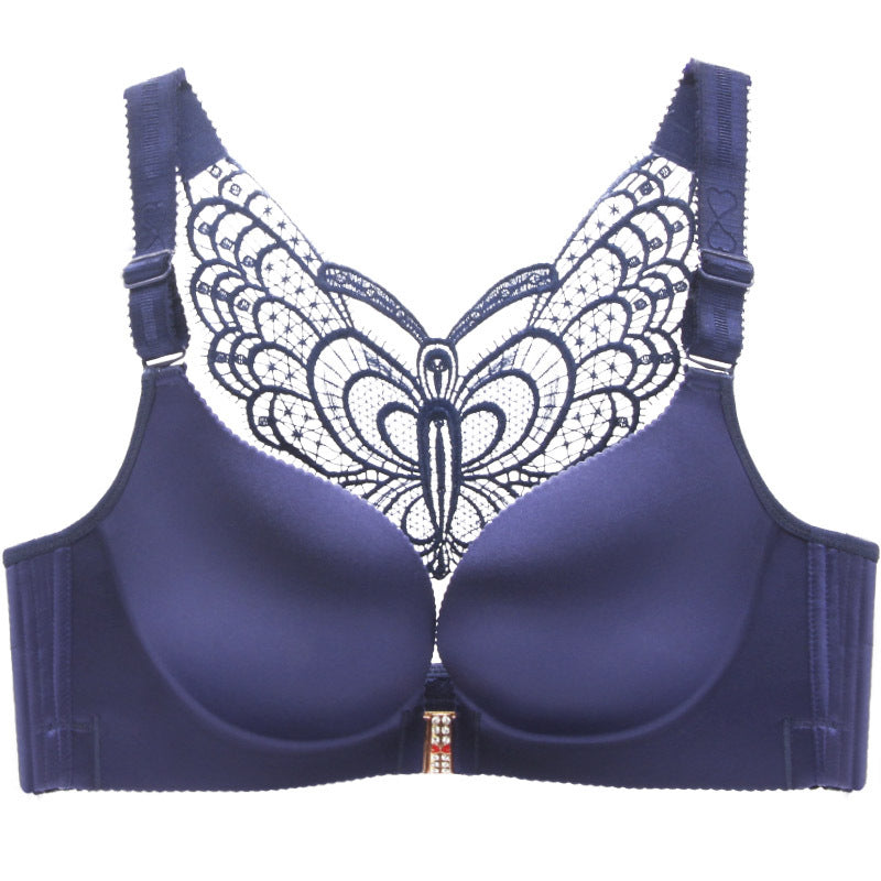 Non Wired Glossy Traceless Butterfly Strapless Bras