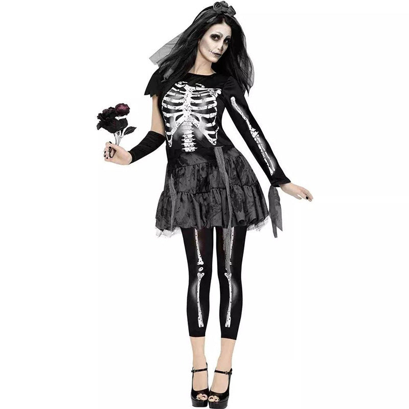 New Fashion Halloween Cosplay Night Skeleton Ghost