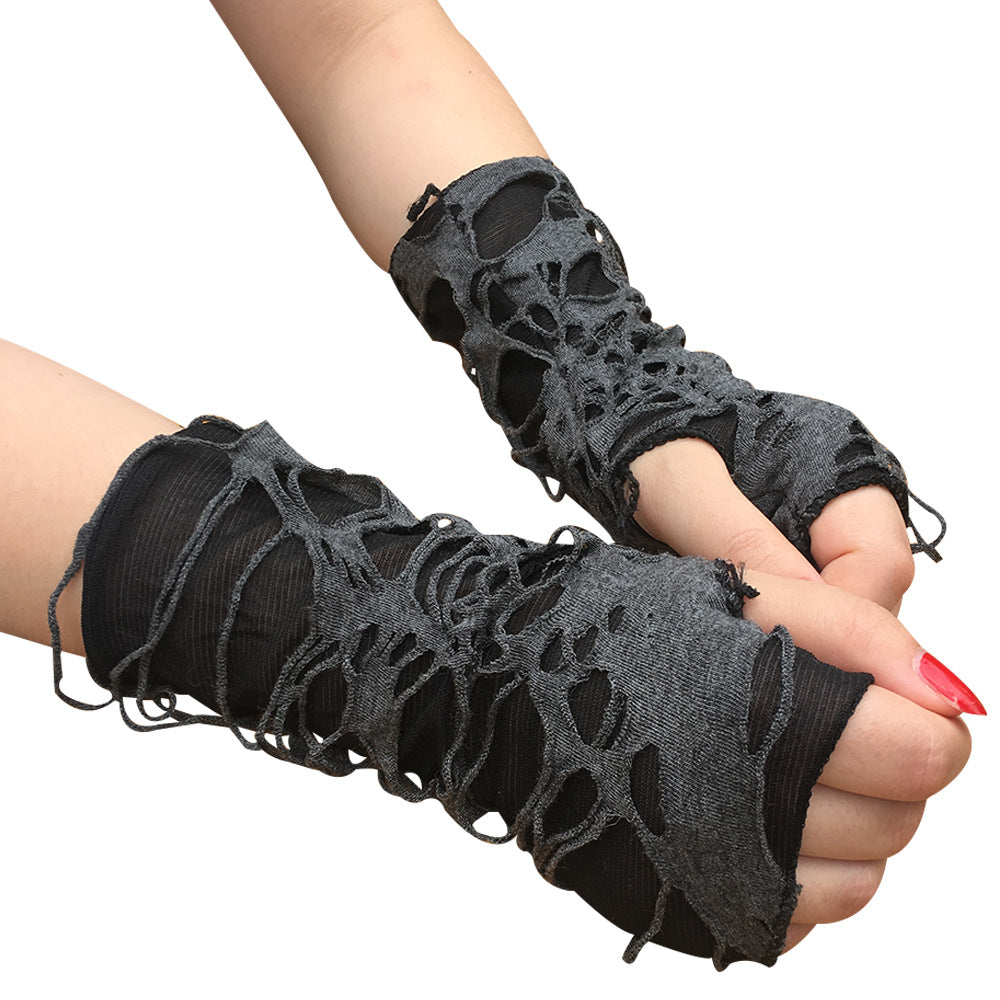 Halloween Hole Punk Gloves