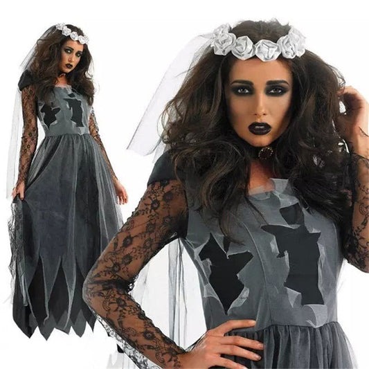 New Fashion Cosplay Demon Vampire Bride Costume