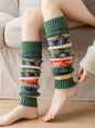 Knitting Keep Warm Printed Leg Warmers Accessories-Homeunderwear