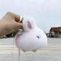 Mink Fur Mini Jade Rabbit Pendant Bag Charm Keychain Accessory