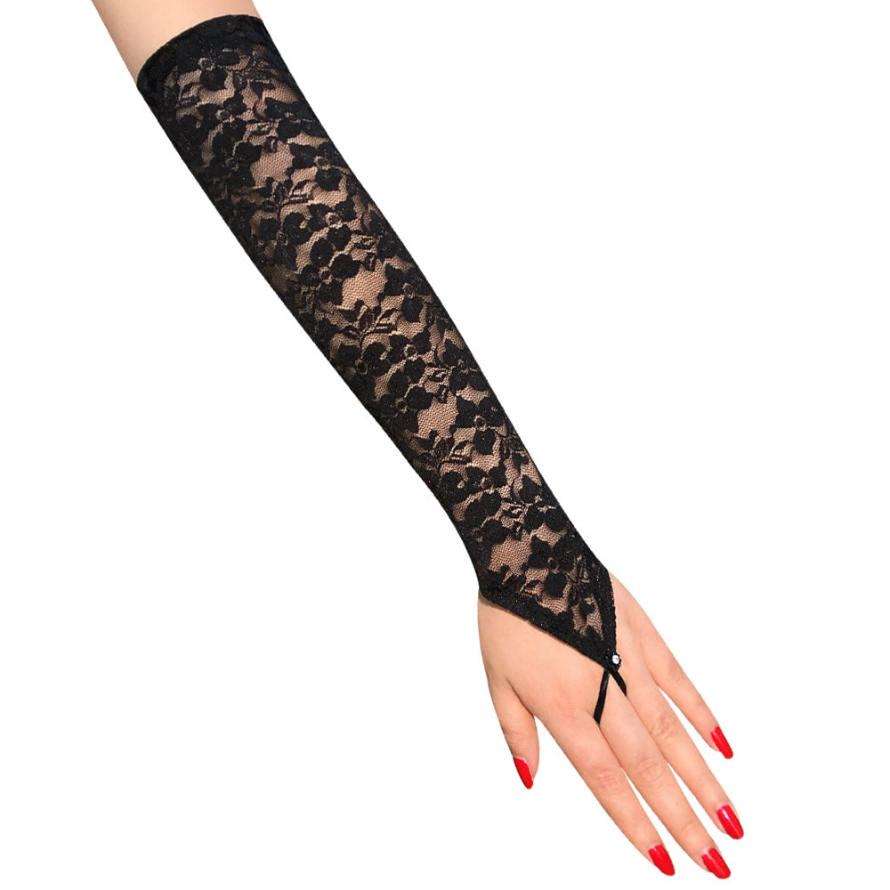 Bright Diamond Lace Gloves