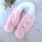 Winter Faux Rabbit Fur Scarf - Cozy & Colorful