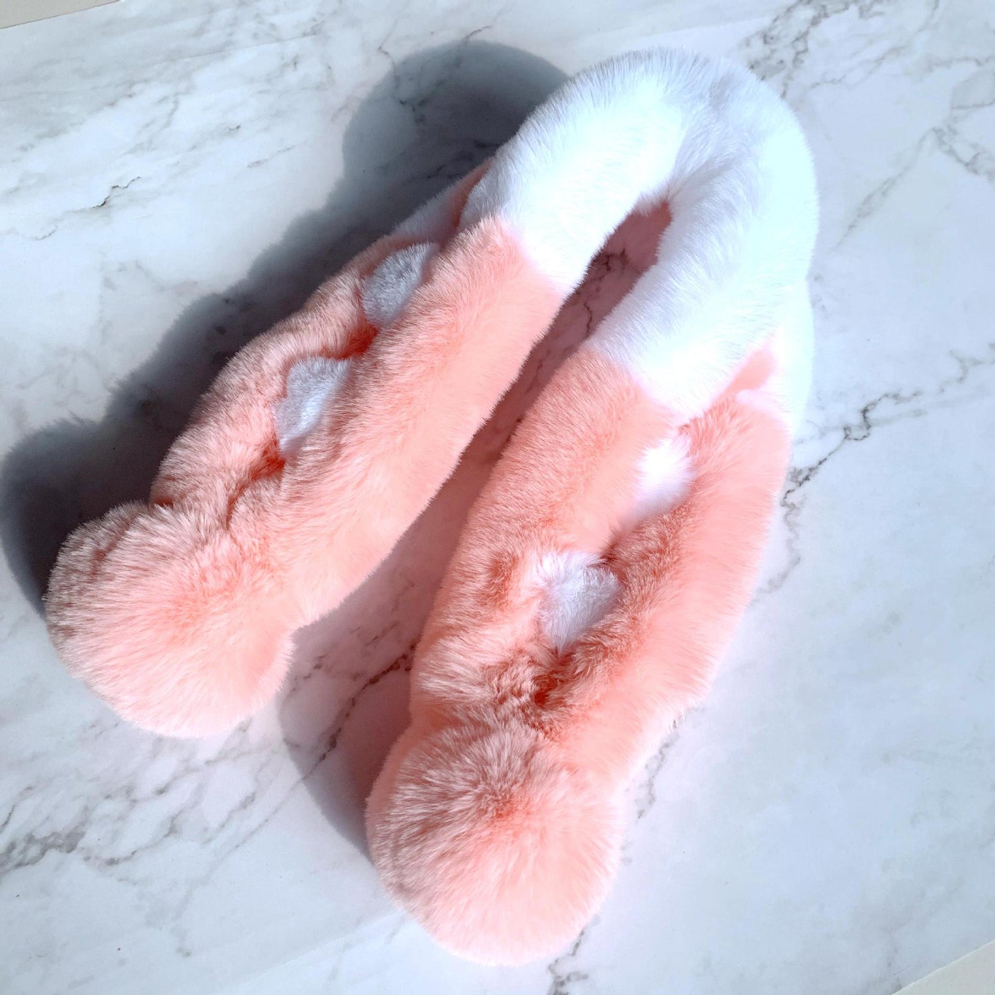 Winter Faux Rabbit Fur Scarf - Cozy & Colorful